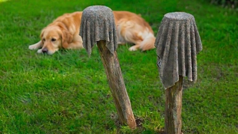 doniczki z cementu i starych ręczników